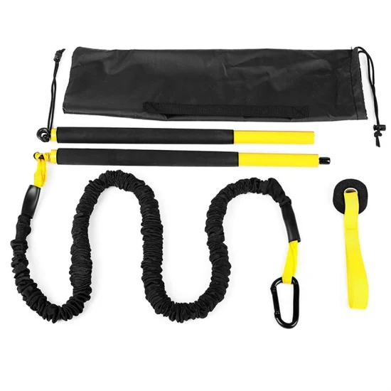 Gym Rip Trainer Sports Suspension Trainer Yoga Portable Pilates Bar Set Kit Rip Multi